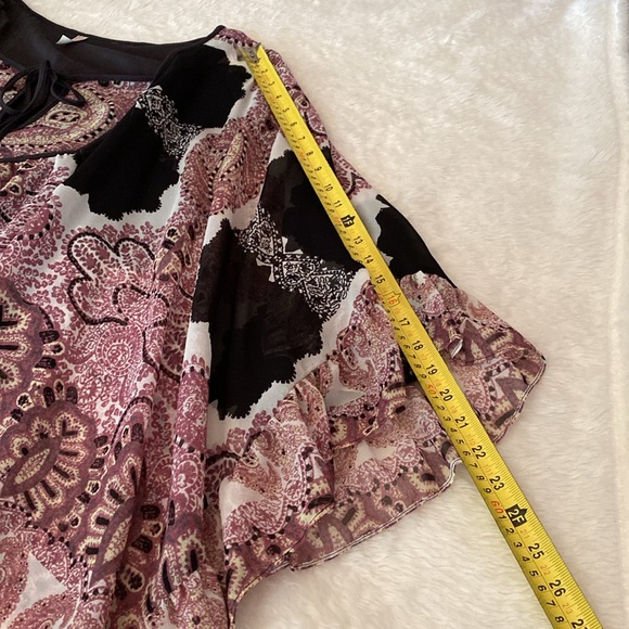 FREE PEOPLE Bohemian Tunic Top Dress Dusty Rose & Gray Brown Size S/P 🌸 - Picture 7 of 16